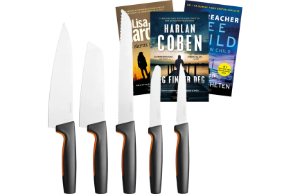 Velkomstgave med Fiskars knivsett